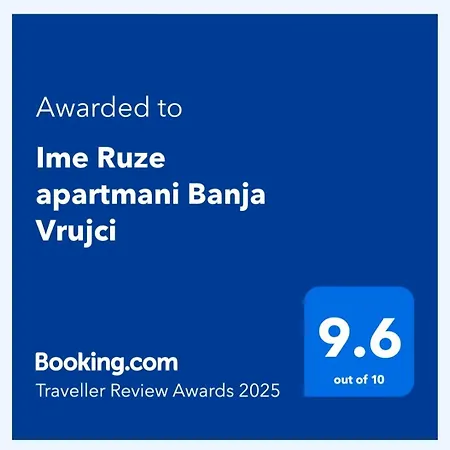 Apartment Ime Ruze Banja Vrujci *